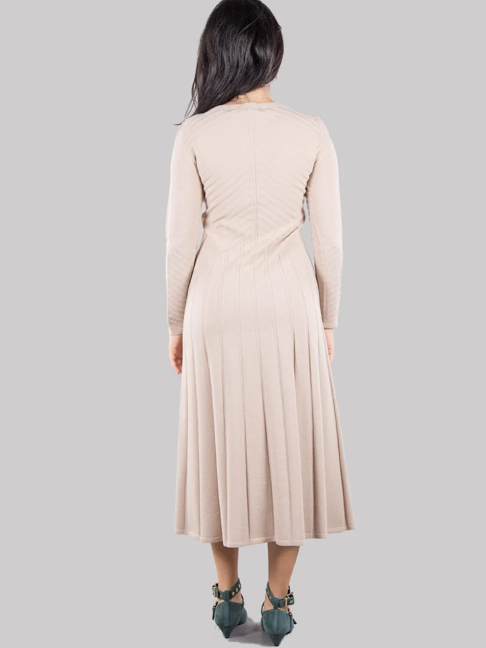 Abito midi in maglia