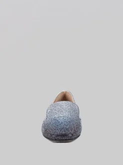 BALLERINE IN PELLE RICOPERTE DI STRASS DEGRADÈ