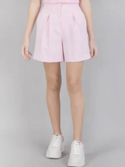BERMUDA A VITA ALTA ROSA CON PINCES