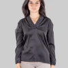 Blusa con inserti