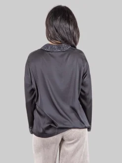 Blusa con inserti