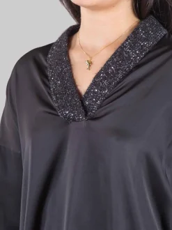 Blusa con inserti