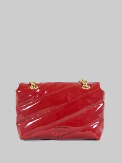 Borsa love puff baby vernice