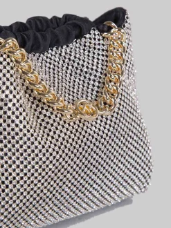 Borsa mini in strass