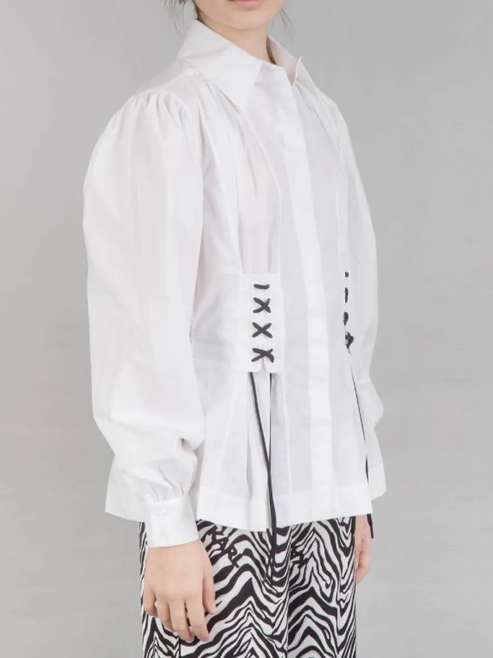 CAMICIA BUSTIER IN COTONE ORGANICO