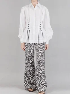 CAMICIA BUSTIER IN COTONE ORGANICO