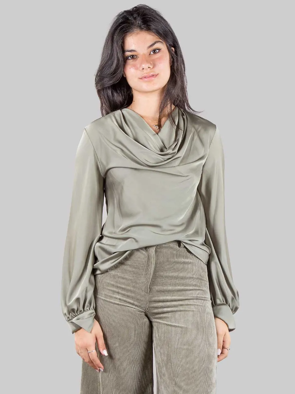 Camicia in raso