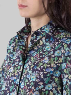 CAMICIA MARGOT A FANTASIA FIORI DI CAMPO CON MANICHE 3/4