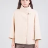 Cappa in lana bouclé