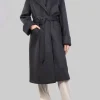 CAPPOTTO A VESTAGLIA GRIGIO ANTRACITE CON GILET IMBOTTITO