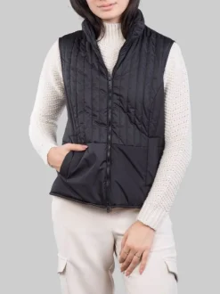 CAPPOTTO A VESTAGLIA GRIGIO ANTRACITE CON GILET IMBOTTITO