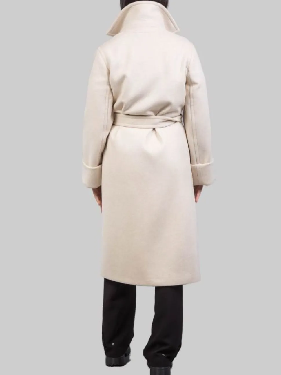 CAPPOTTO A VESTAGLIA PANNA CON GILET IMBOTTITO
