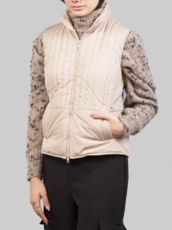 CAPPOTTO A VESTAGLIA PANNA CON GILET IMBOTTITO