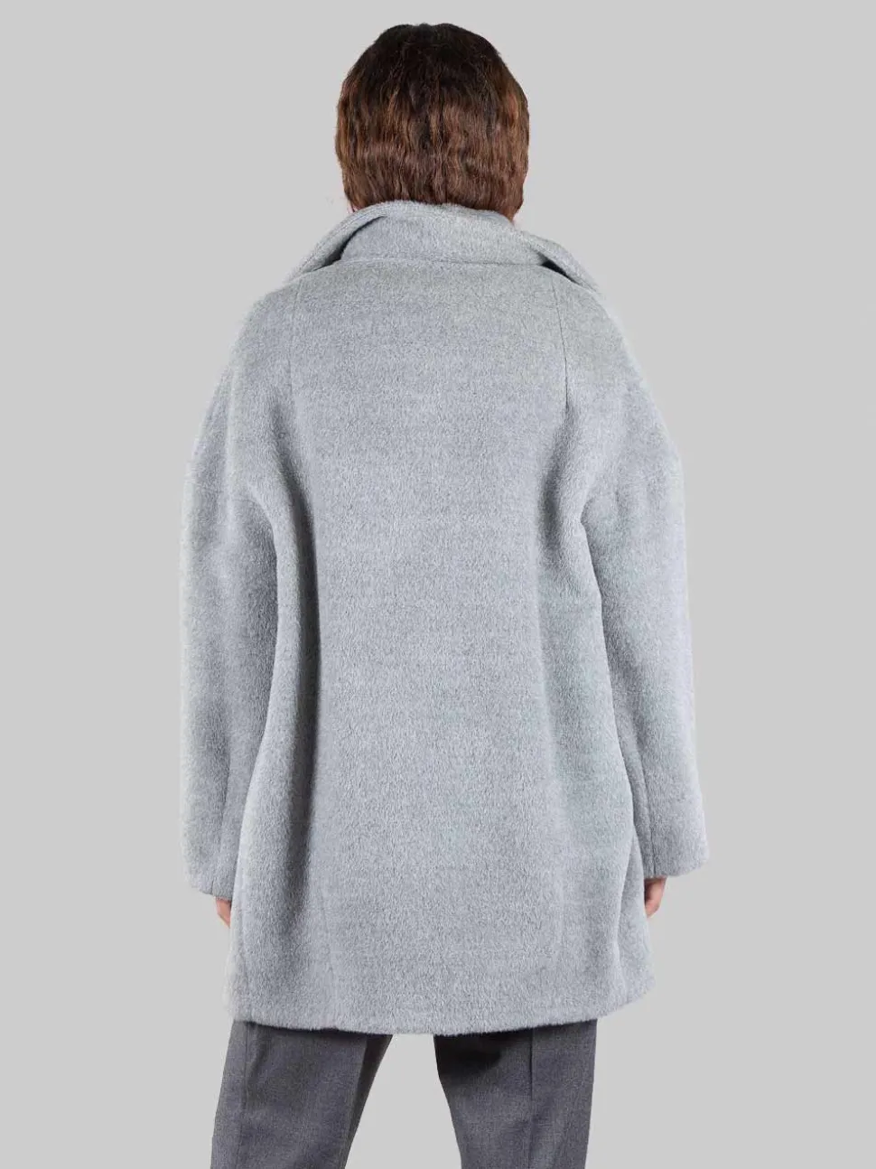 Cappotto doppiopetto in alpaca