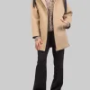CAPPOTTO IN LANA CAMMELLO CON IMBOTTITURA E CAPPUCCIO