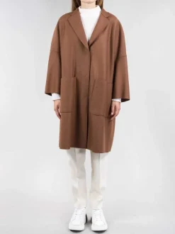 CAPPOTTO MONOPETTO OVERSIZE FIT IN LANA ECO SOSTENIBILE