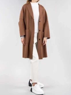 CAPPOTTO MONOPETTO OVERSIZE FIT IN LANA ECO SOSTENIBILE