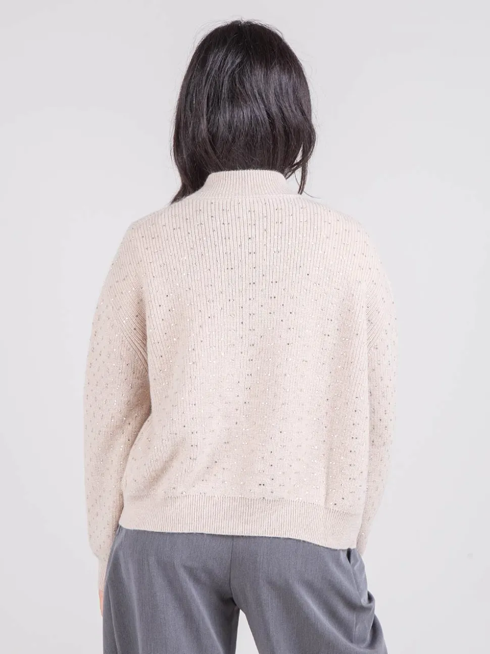 Cardigan con applicazioni