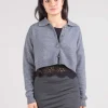 Cardigan con top