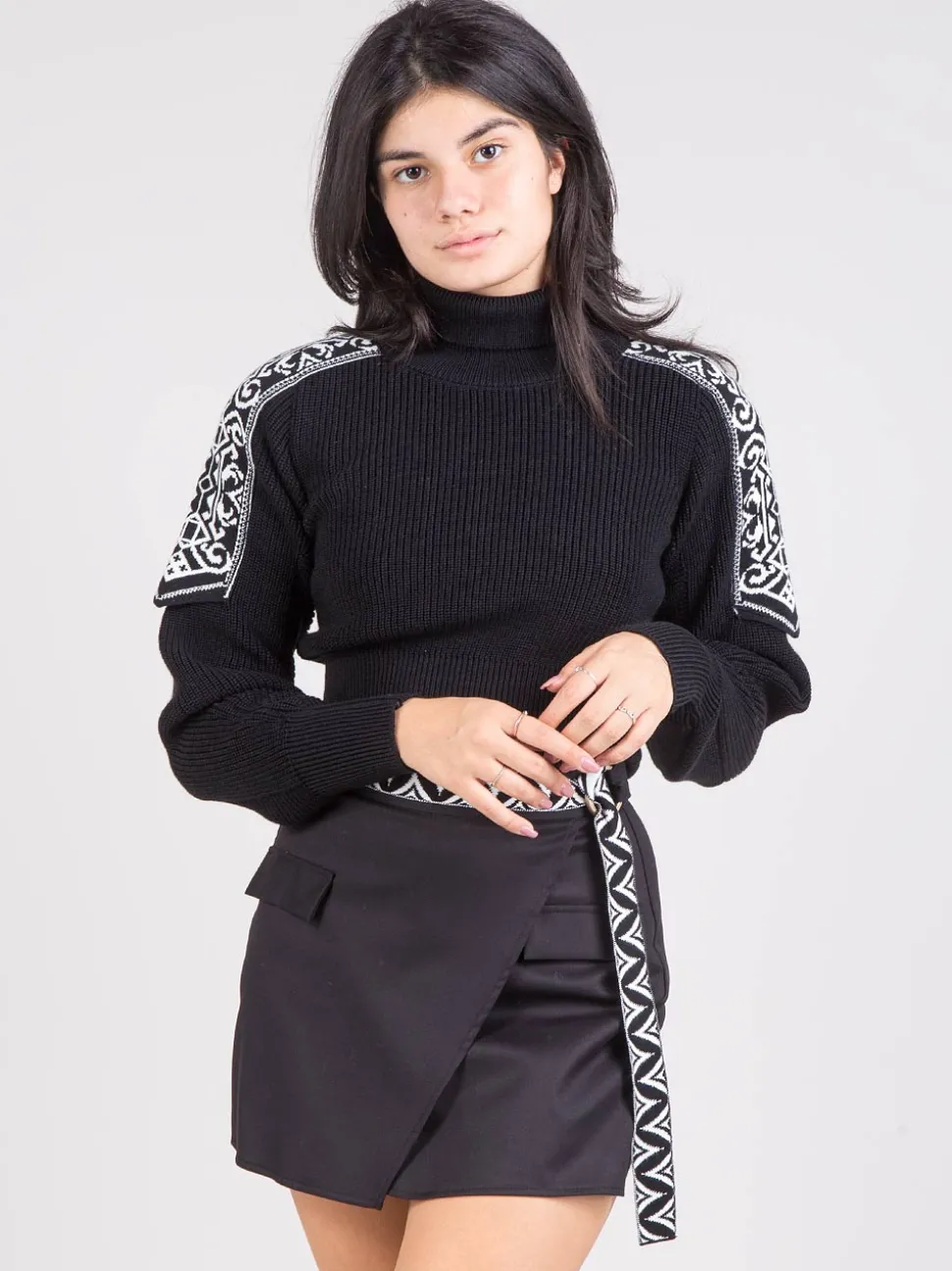 Dolcevita crop jacquard