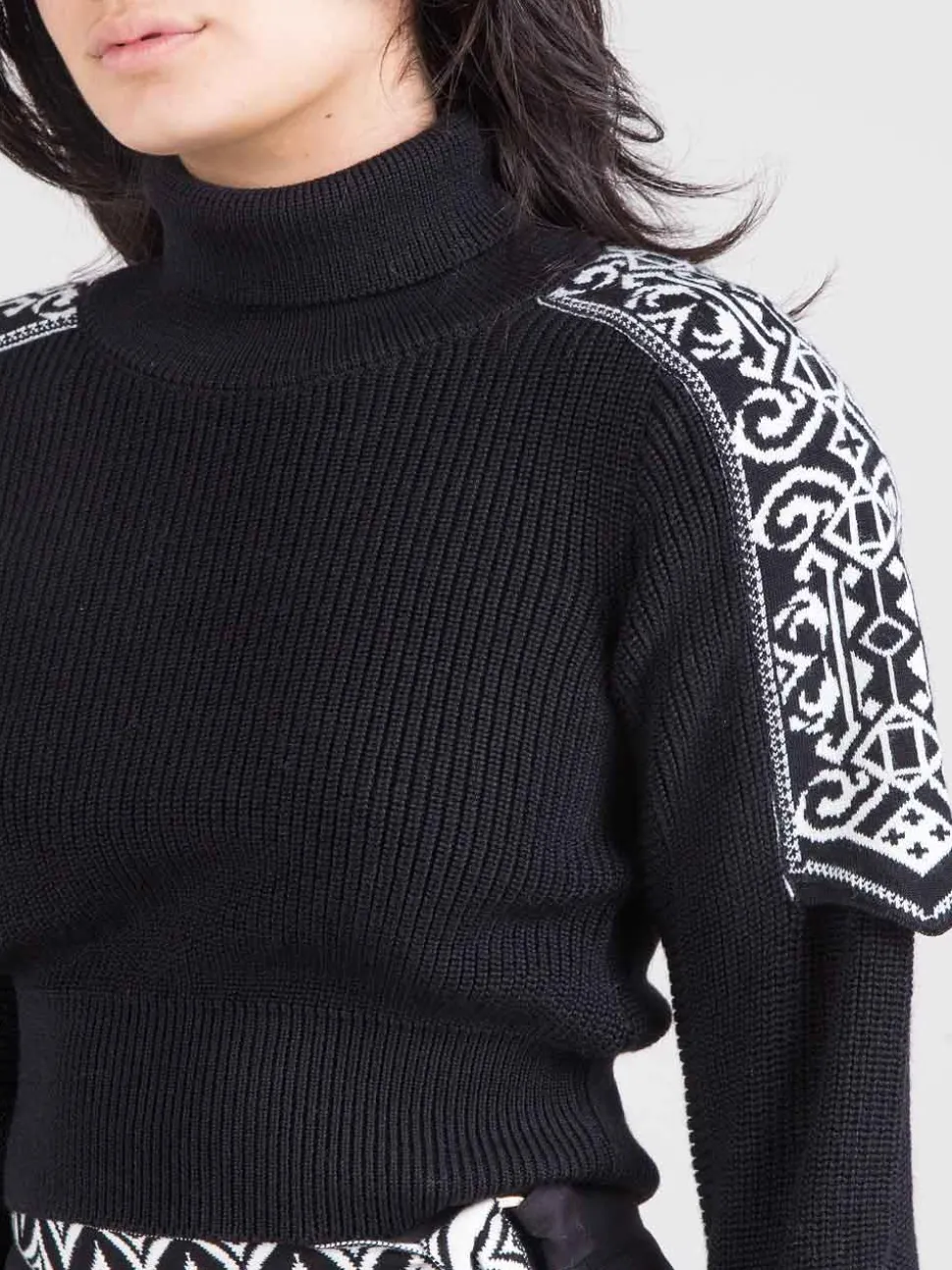 Dolcevita crop jacquard