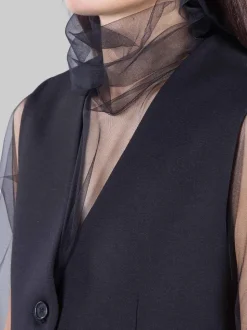 Gilet con tulle