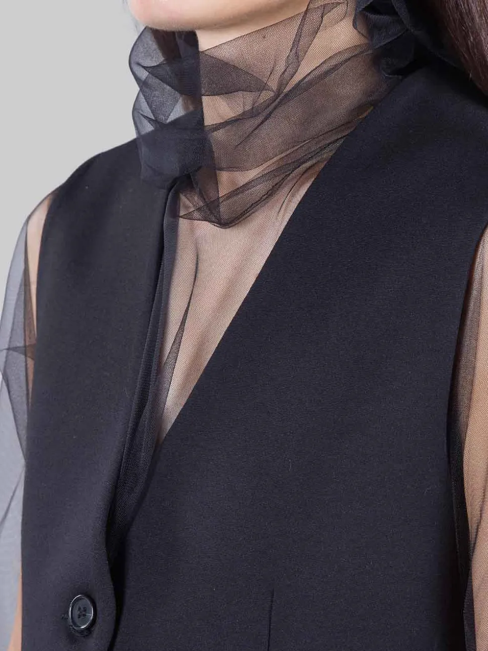 Gilet con tulle