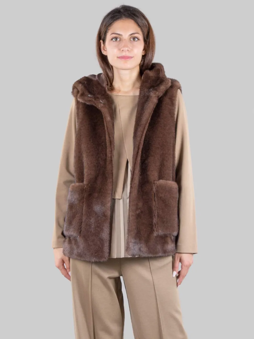 Gilet in ecopelliccia