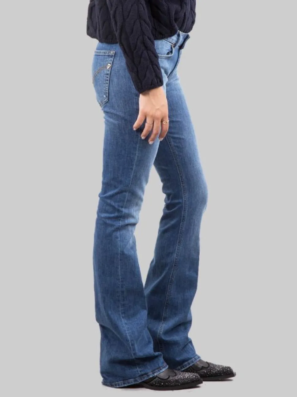 JEANS LOLA FLARE A VITA BASSA