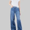 JEANS PALAZZO MODELLO 5 TASCHE LAVAGGIO MEDIO