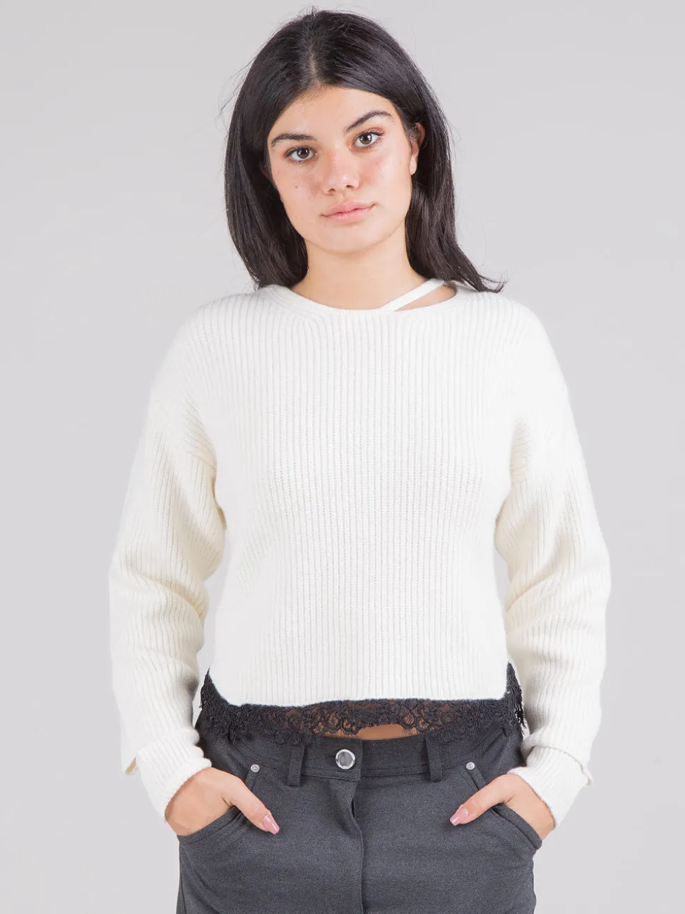 Maglia con pizzo