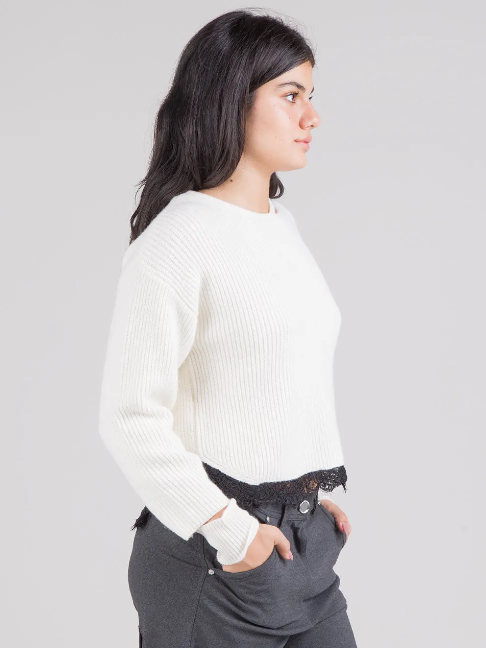 Maglia con pizzo