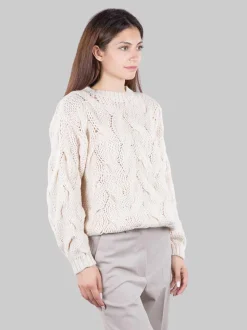 Maglione a trecce