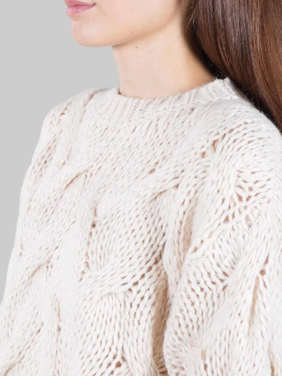 Maglione a trecce
