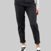 PANTALONI CHINO RELAXED NERI IN TESSUTO ELASTICIZZATO