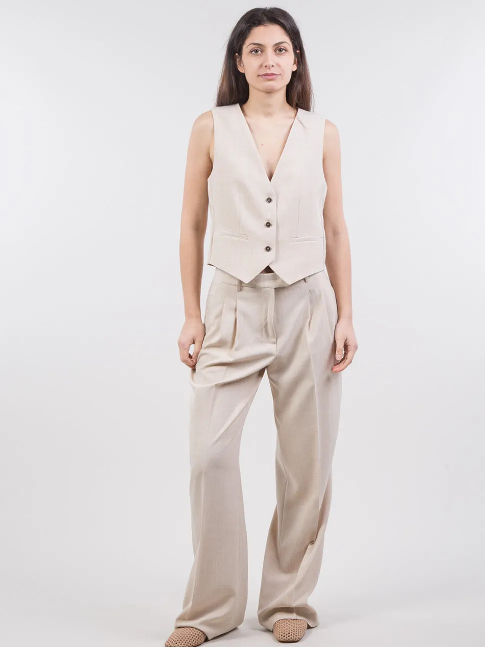 Pantaloni con pinces