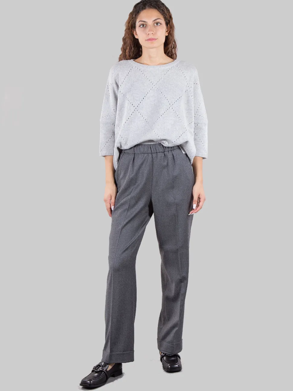 Pantaloni con risvolti