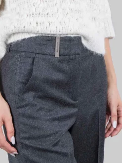Pantaloni con risvolti
