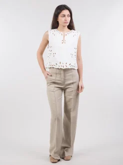 Pantaloni in crêpe