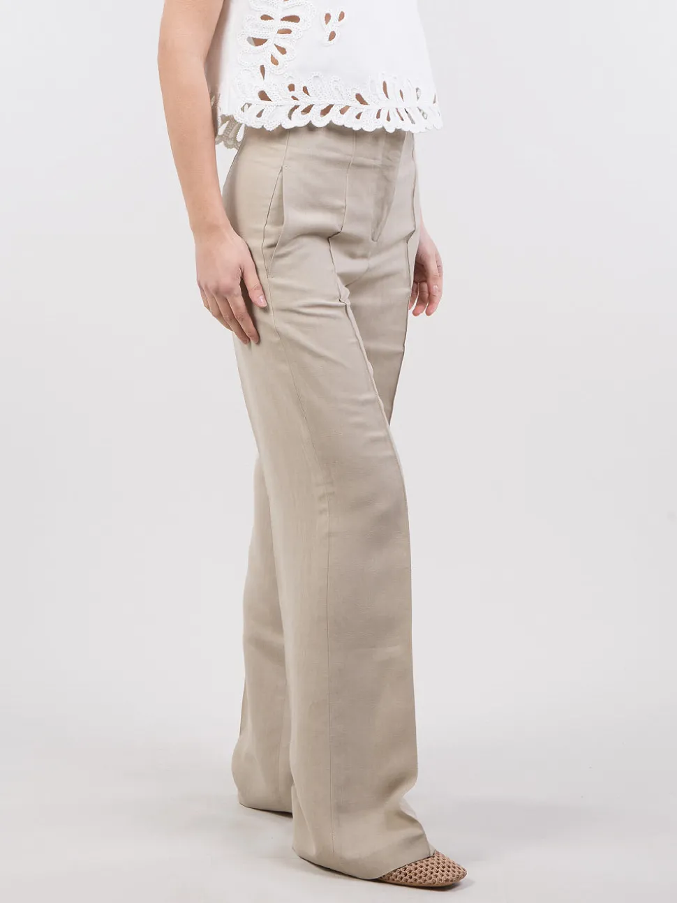 Pantaloni in crêpe