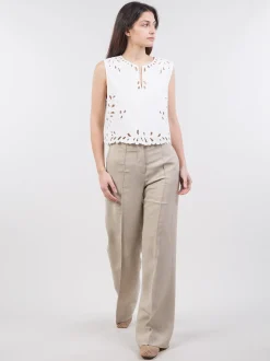 Pantaloni in crêpe
