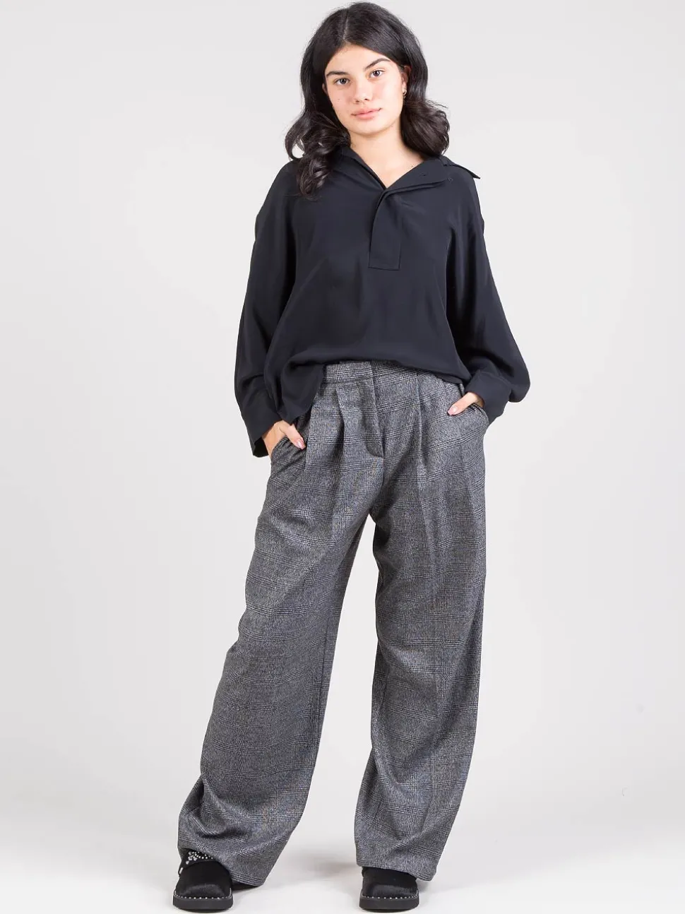 Pantaloni in principe di galles
