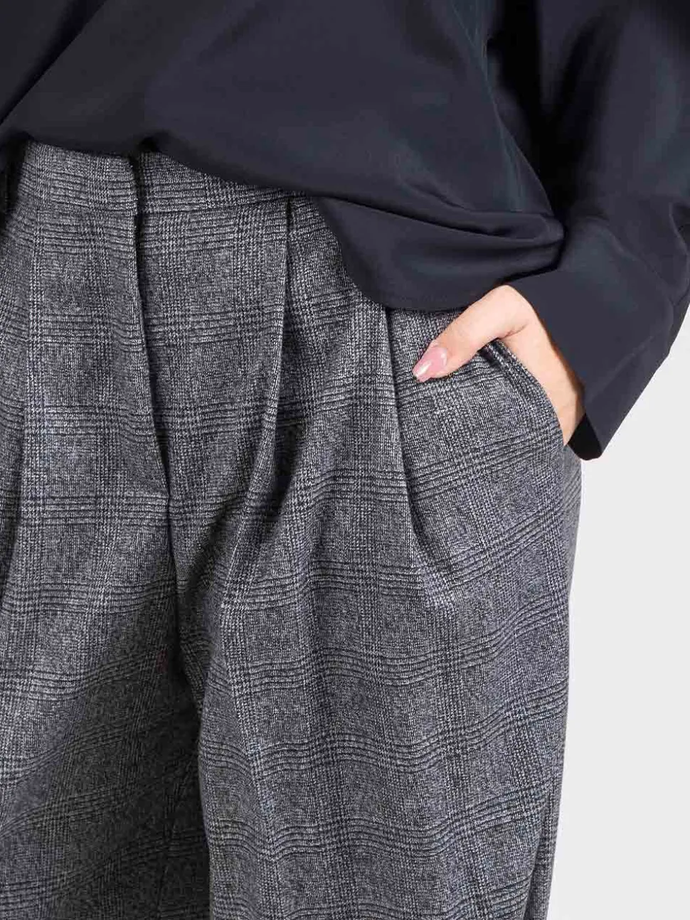 Pantaloni in principe di galles