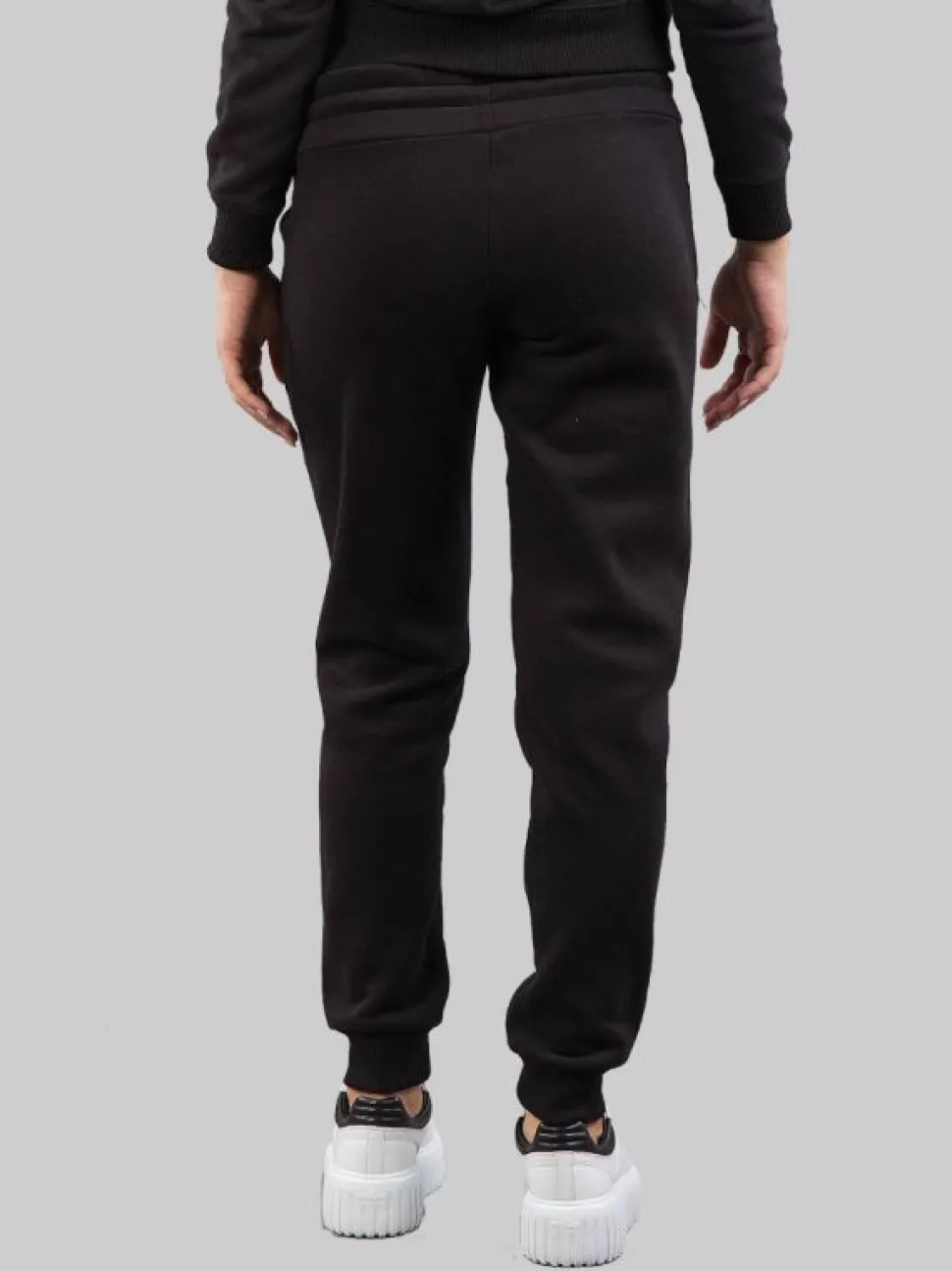 PANTALONI NERI IN COTONE INVERNALE CON LOGO COLMAR GLITTER