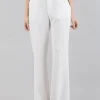 PANTALONI VITA ALTA IN TESSUTO ELASTICIZZATO