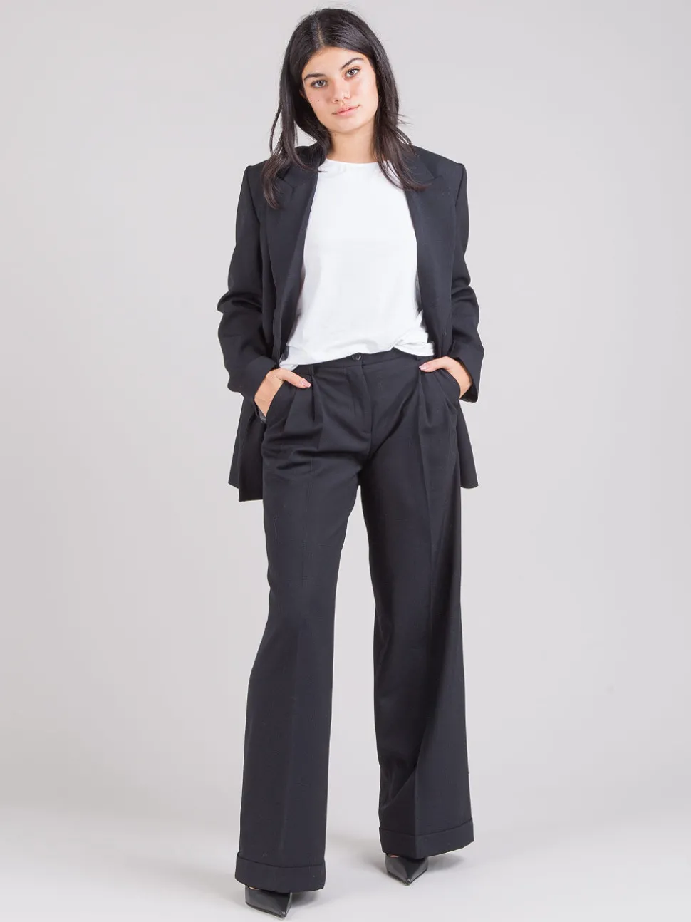 Pantaloni wide leg