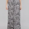 PANTALONI WIDE LEG IN VISCOSA STAMPATA