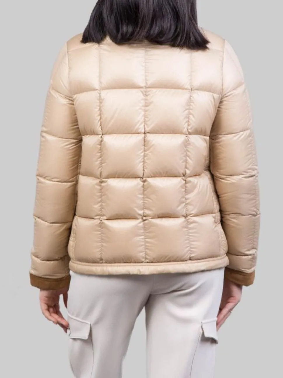 PIUMINO CORTO ARCHIVE BEIGE 3 GANCI