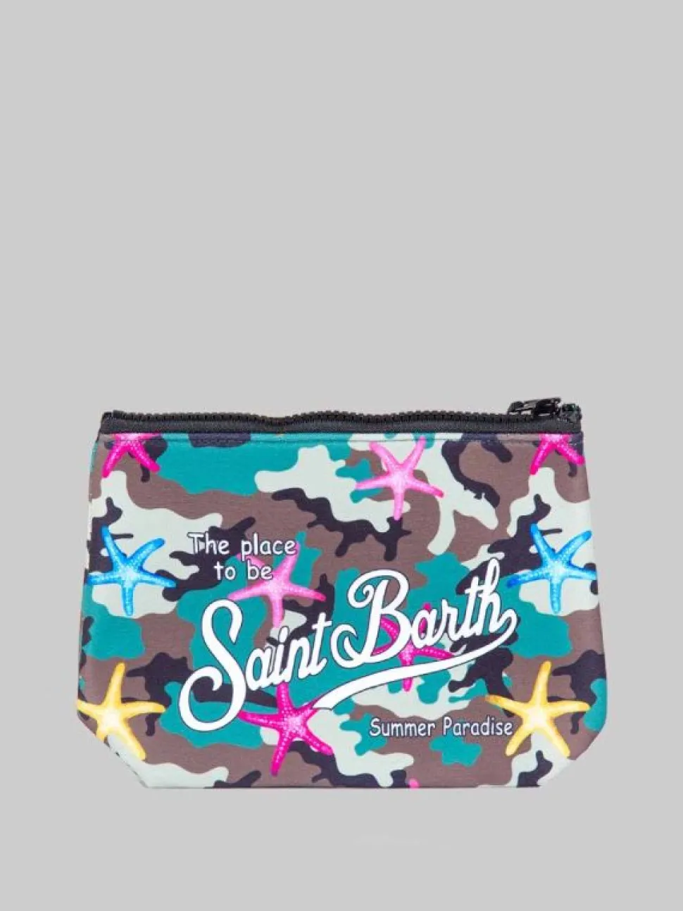 POCHETTE ALINE IN SCUBA CAMOUFLAGE CON STELLE MARINE