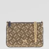 Pochette monogram strass